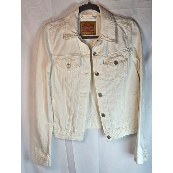Women's Levi's Denim Jacket - White - Size S - Picture 1 of 12